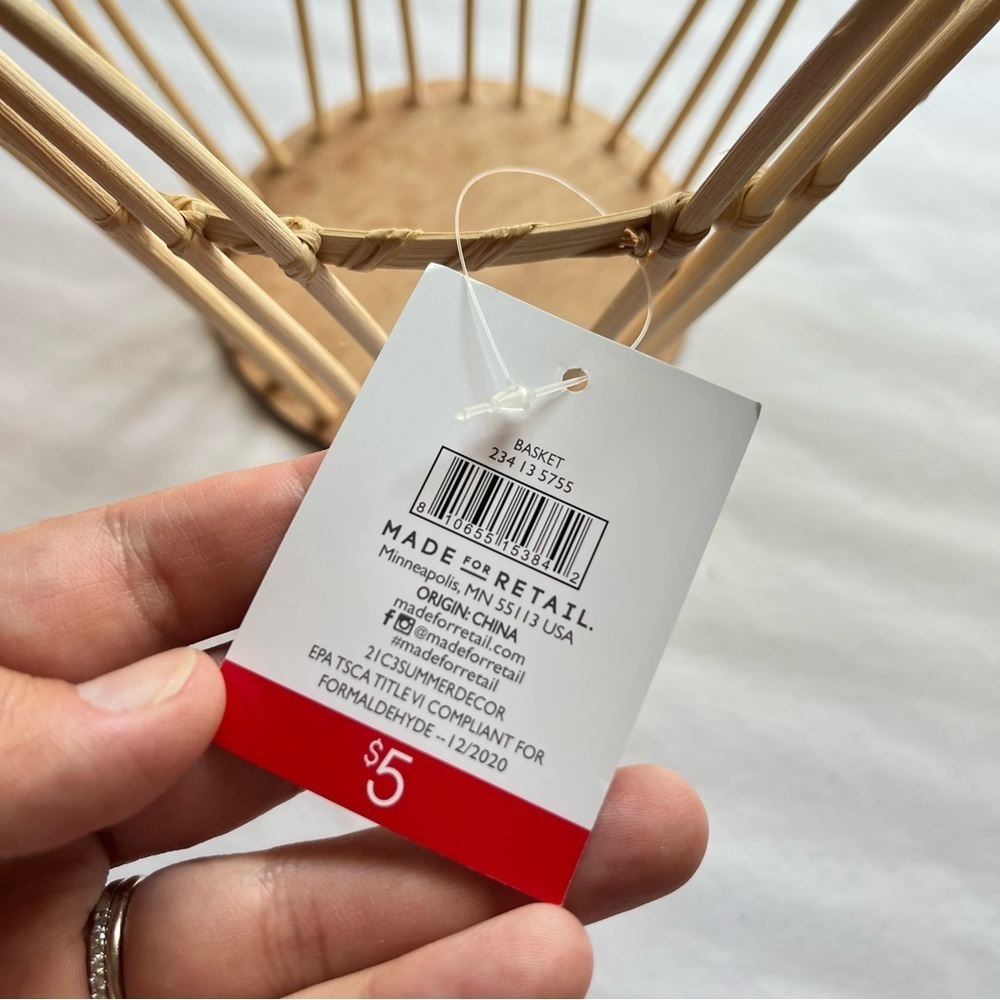 TARGET | NWT The One Spot Wicker / Rattan Baskets SOLD OUT 2020 Collection - Picture 5 of 6